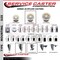 Service Caster 4'' SS Nylon Swivel 1-1/2'' Expanding Stem Caster Set with Brake, 4PK SCC-SSEX20S414-NYS-TLB-112-4 - alternate 4